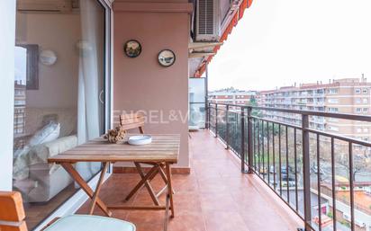 Balcony of Apartment for sale in  Barcelona Capital  with Air Conditioner, Heating and Parquet flooring