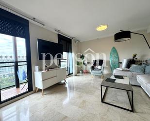 Living room of Flat to rent in  Valencia Capital  with Air Conditioner and Terrace