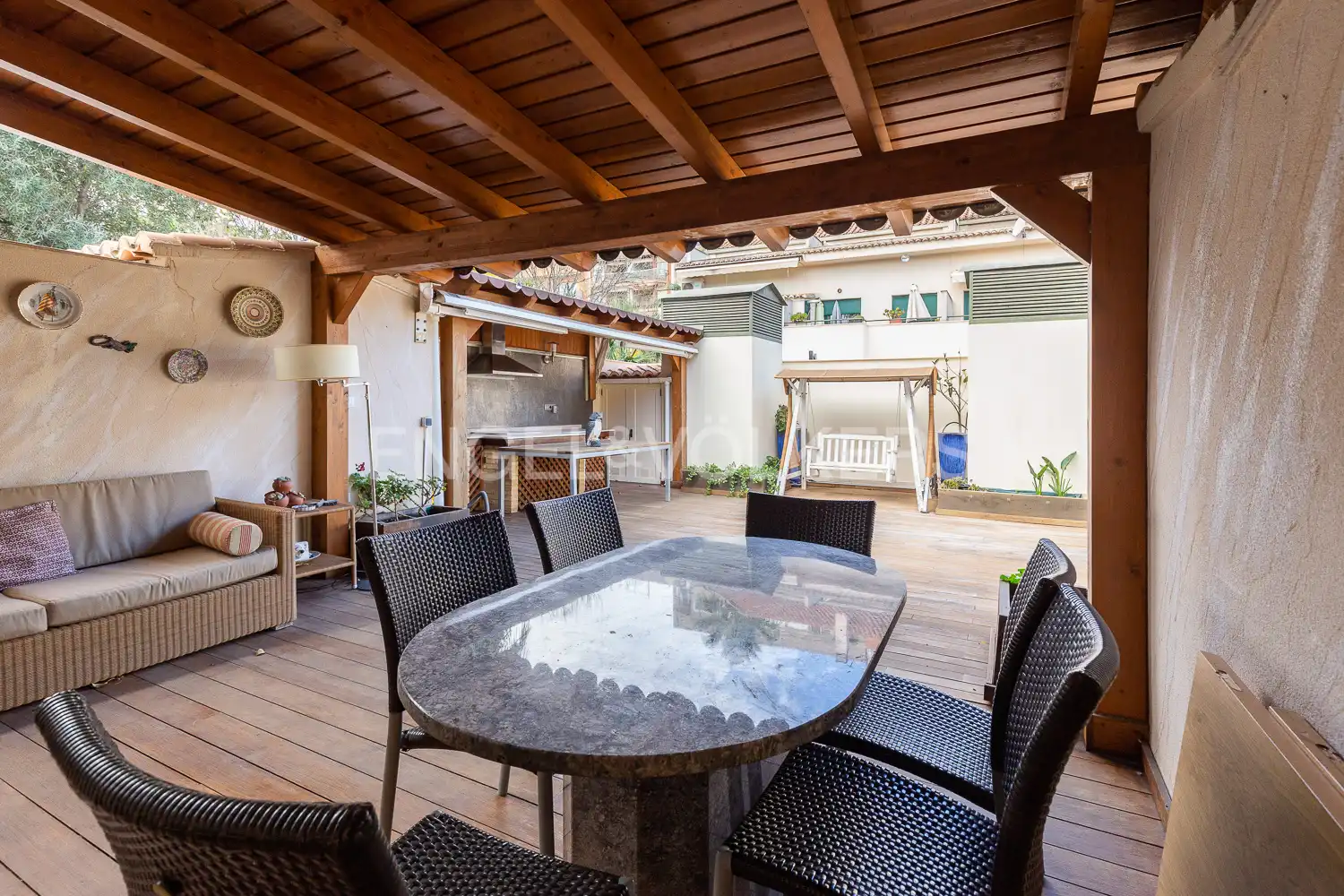 Terraza de Casa adosada en venta en Valencia con Aire acondicionado, Calefacción y Jardín privado