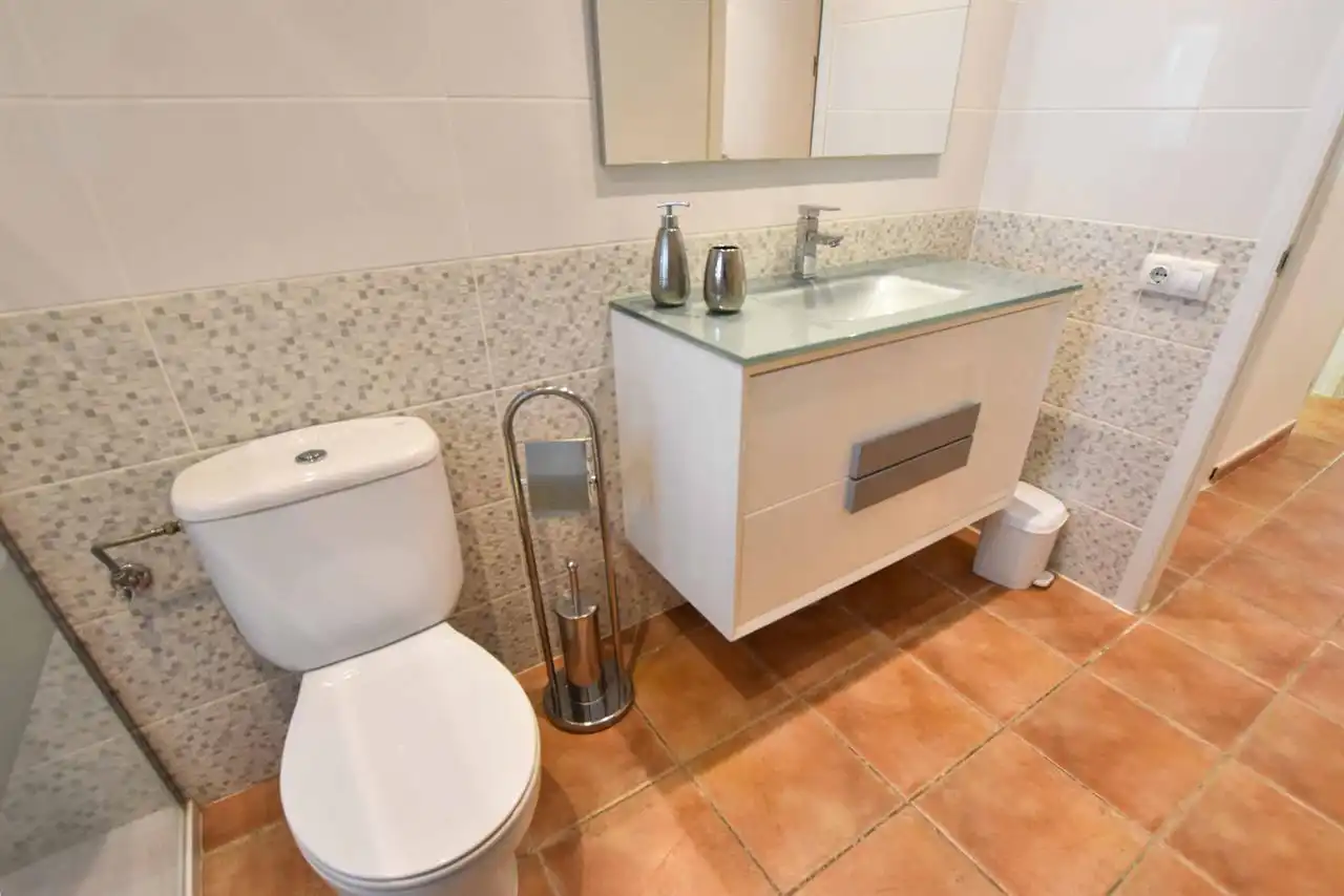 Baño de Casa o chalet en venta en Huércal-Overa con Aire acondicionado, Piscina y Amueblado