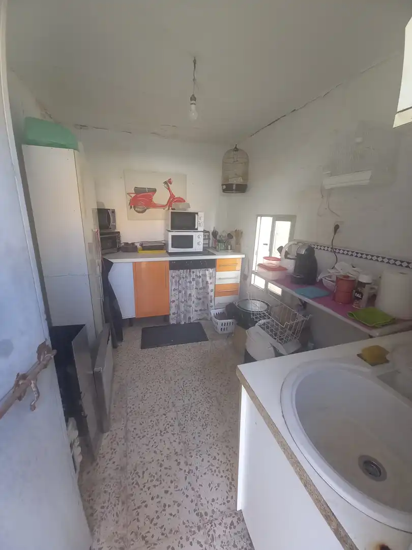 Cocina de Casa adosada en venta en Villanueva del Ariscal con Aire acondicionado y Jardín privado