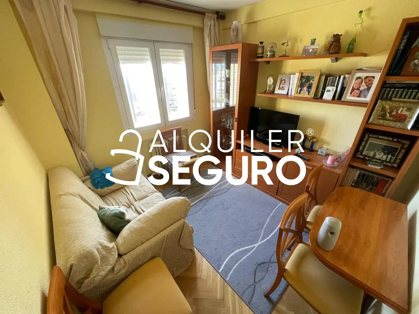 Sala de estar de Piso de alquiler en Madrid con Calefacción, Terraza y Amueblado