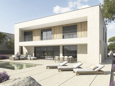 Casa d'obra nova amb balcó en venda a Can Llobateres - Can Pallars