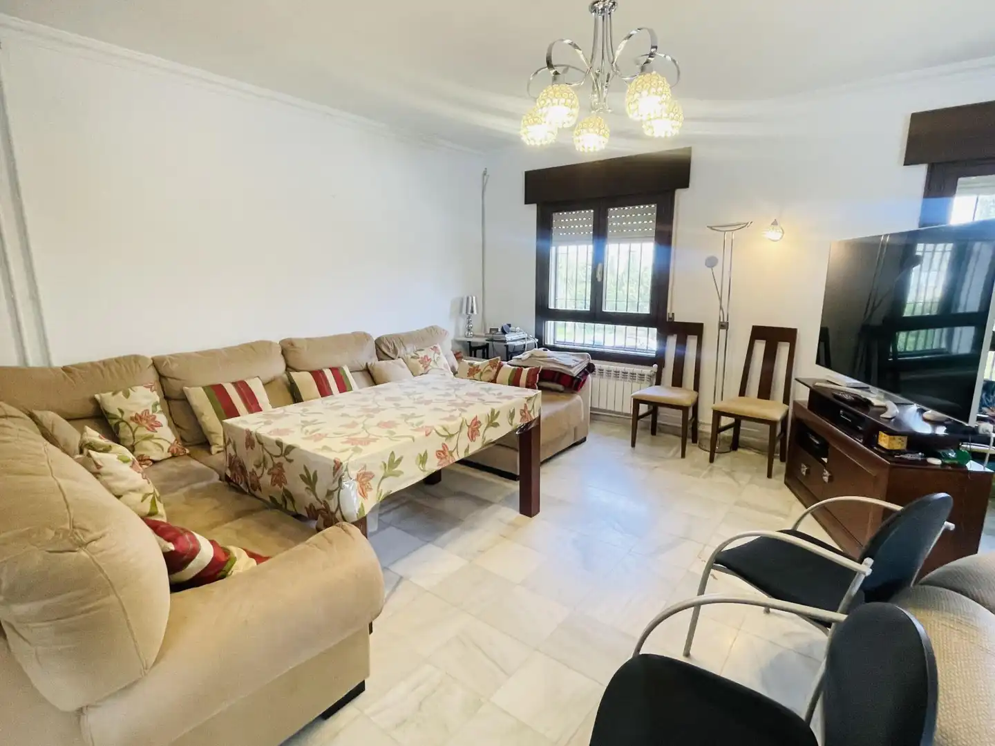 Living room of Houses for sale in Antequera  with Heating, Private garden and Swimming Pool