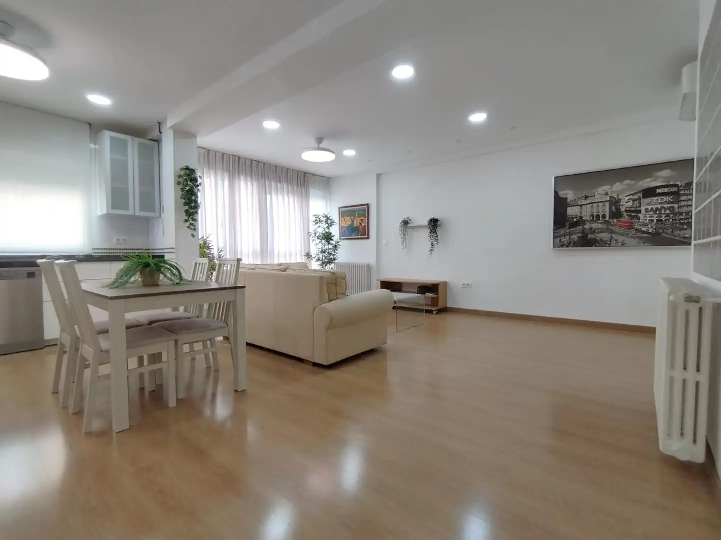 Sala de estar de Piso de alquiler en Murcia con Aire acondicionado, Calefacción y Amueblado