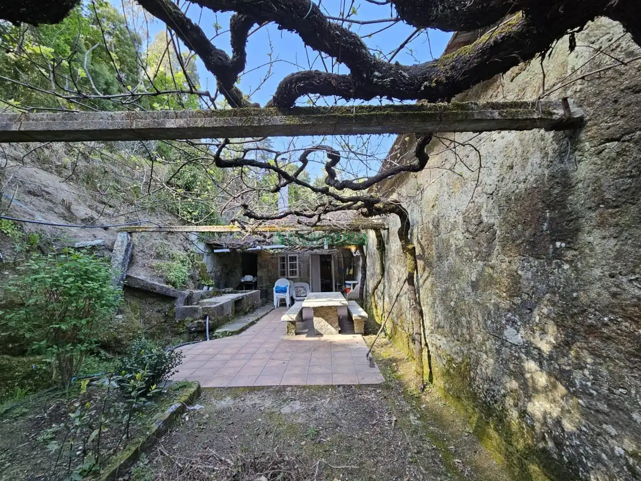 Terraza de Finca rústica en venta en A Cañiza   con Calefacción, Jardín privado y Terraza