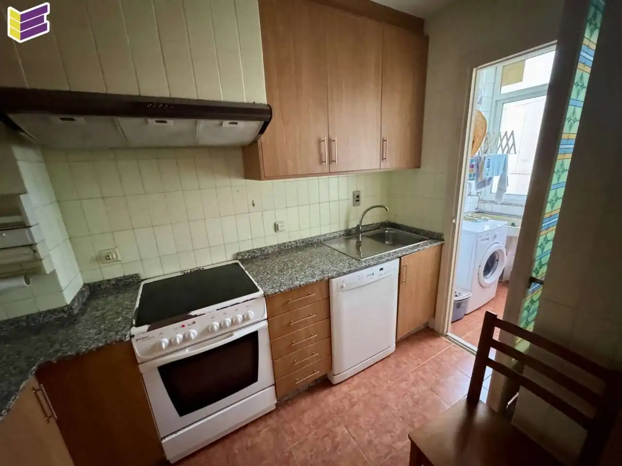 Cocina de Piso en venta en Baiona con Calefacción, Parquet y Amueblado