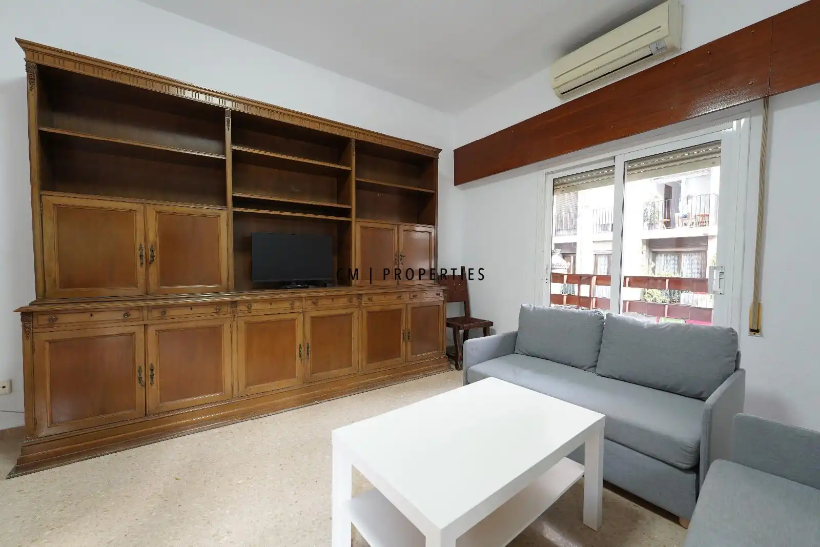 Wohnzimmer von Wohnung zur untervermieten in Valencia mit Klimaanlage, Möbliert und Fernseher