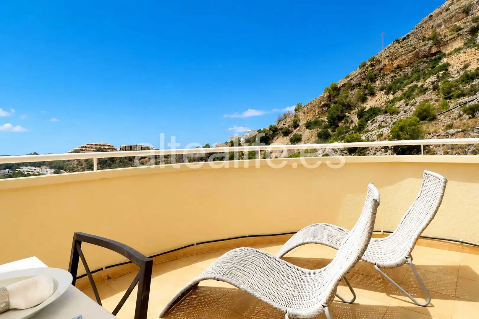 Terraza de Apartamento de alquiler en Altea con Terraza, Amueblado y Horno