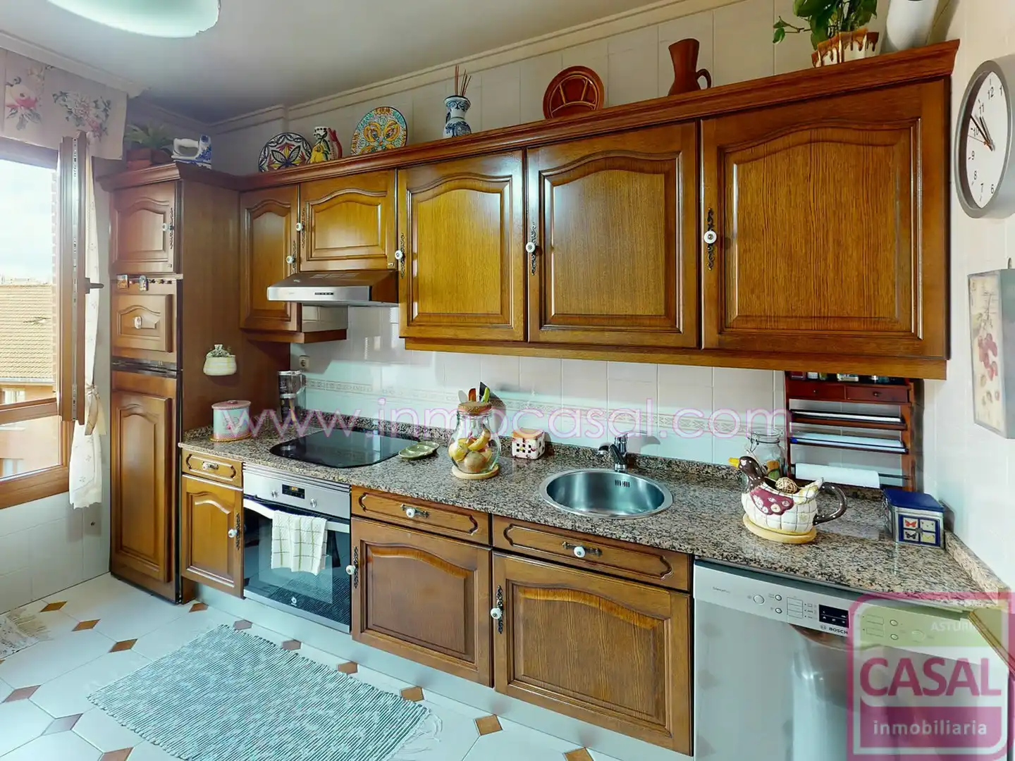 Kitchen of Flat for rent in Avilés  with Heating, Terrace and Storage room