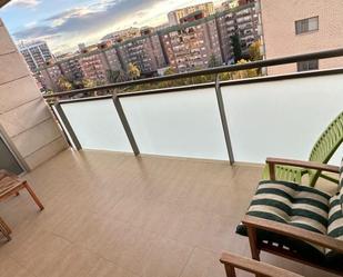 Balcony of Flat to rent in  Valencia Capital  with Air Conditioner, Heating and Private garden