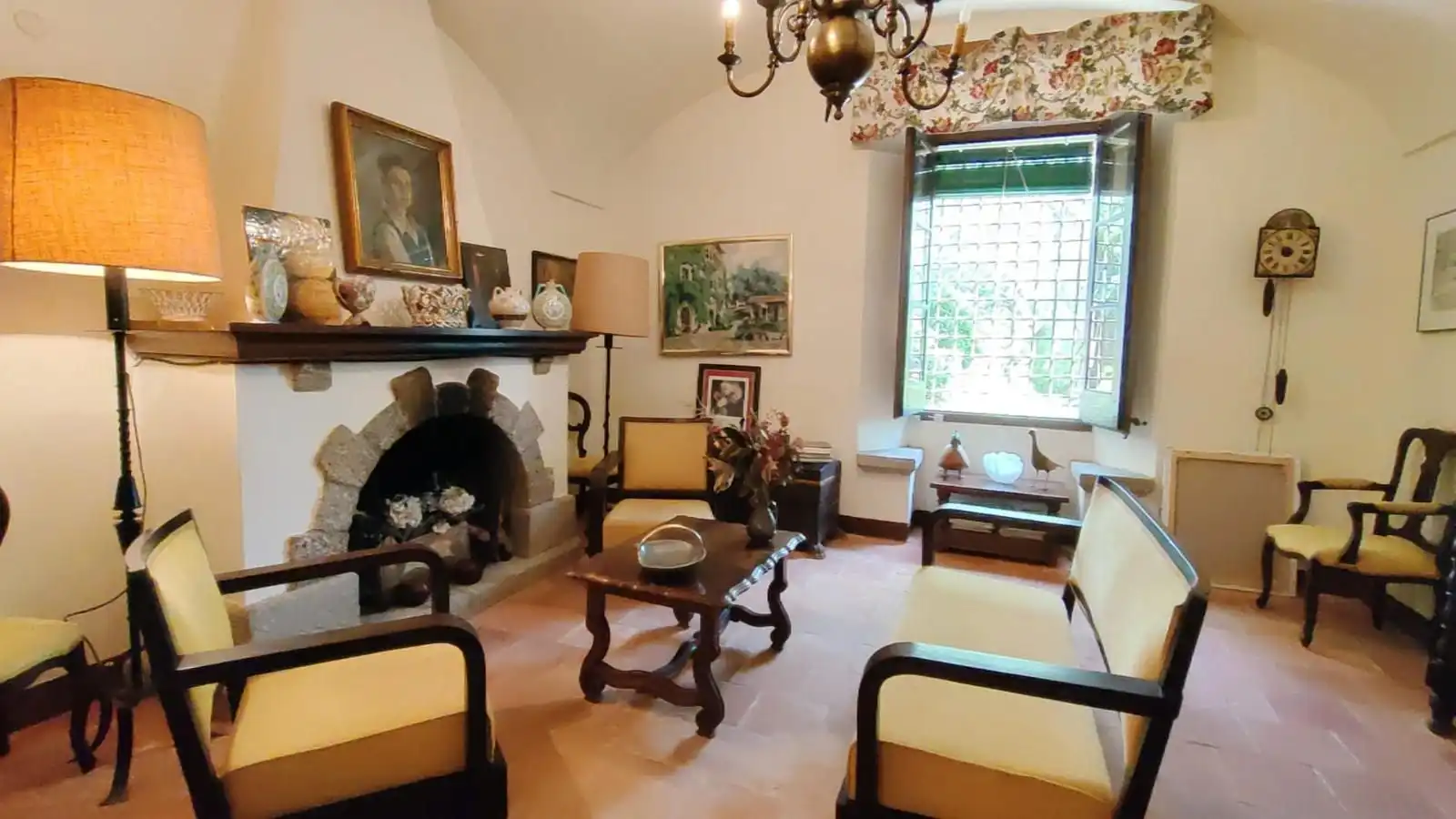 Wohnzimmer von Country house zur Miete in Llagostera mit Heizung, Privatgarten und Terrasse