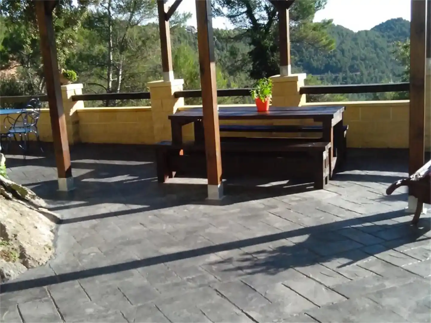 Terrassa de Finca rústica en venda en Castellfollit del Boix amb Aire condicionat, Parquet i Traster