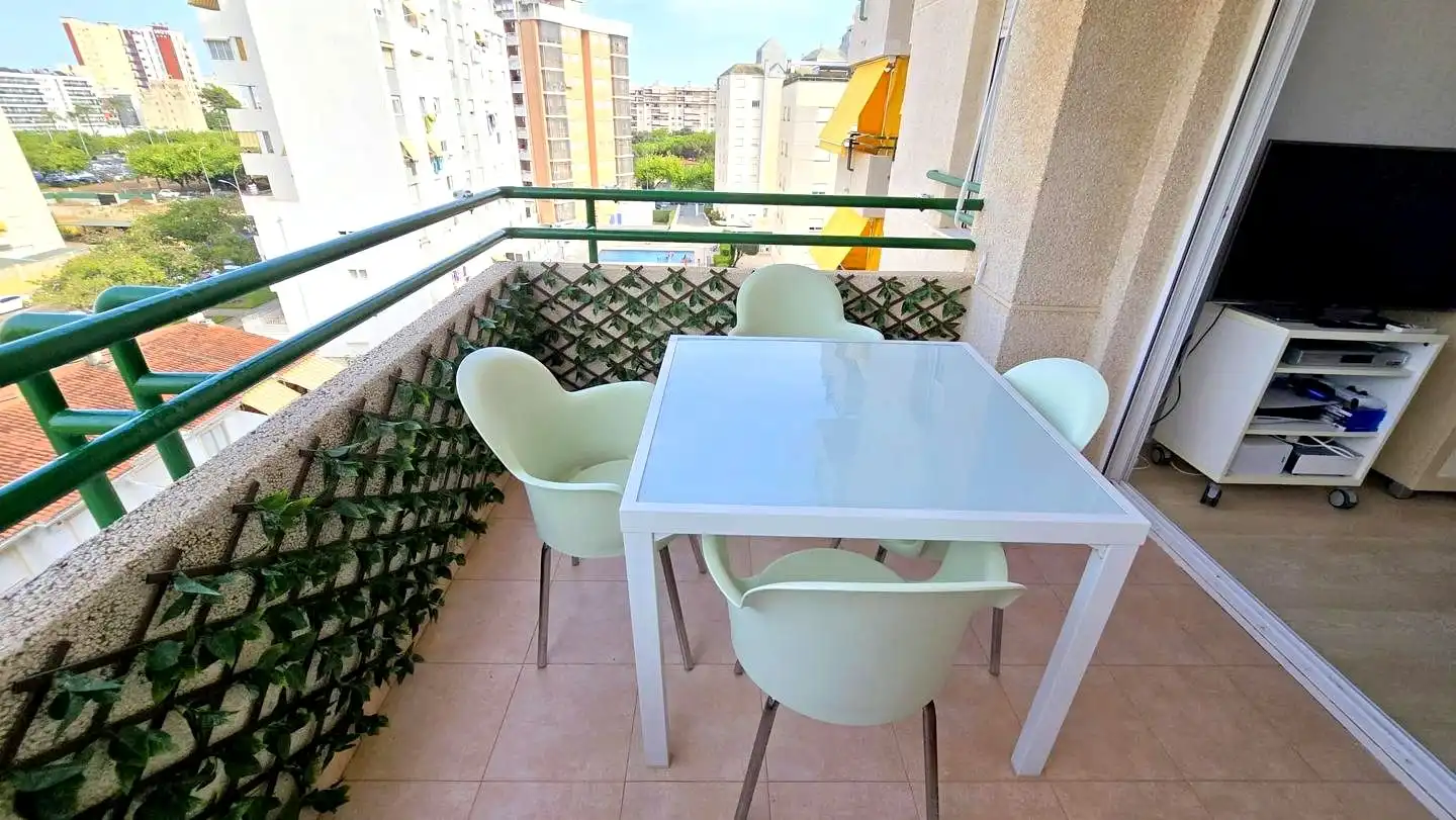 Terrassa de Apartament de lloguer en Gandia amb Aire condicionat, Parquet i Terrassa