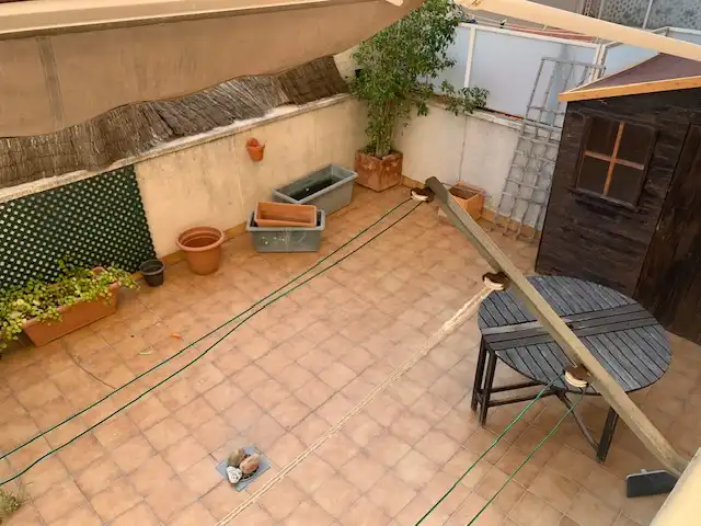 Terrasse von Wohnung zum Verkauf in Badalona mit Klimaanlage, Heizung und Parkett