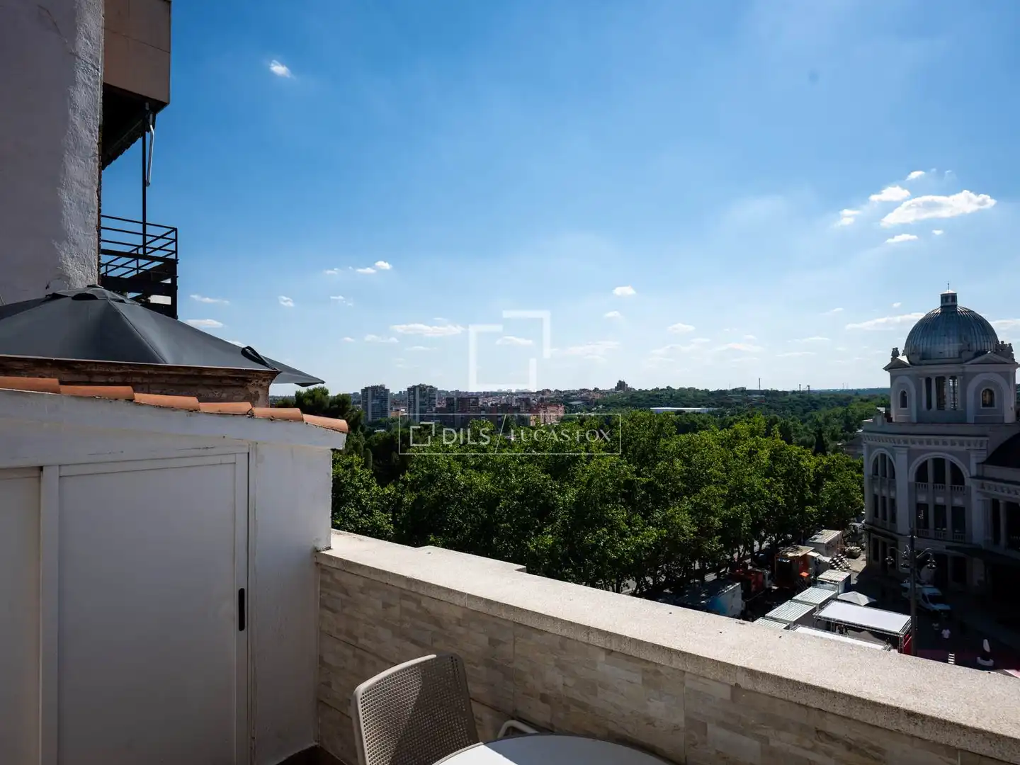 Terrasse von Dachboden zur Miete in Madrid mit Klimaanlage, Heizung und Terrasse