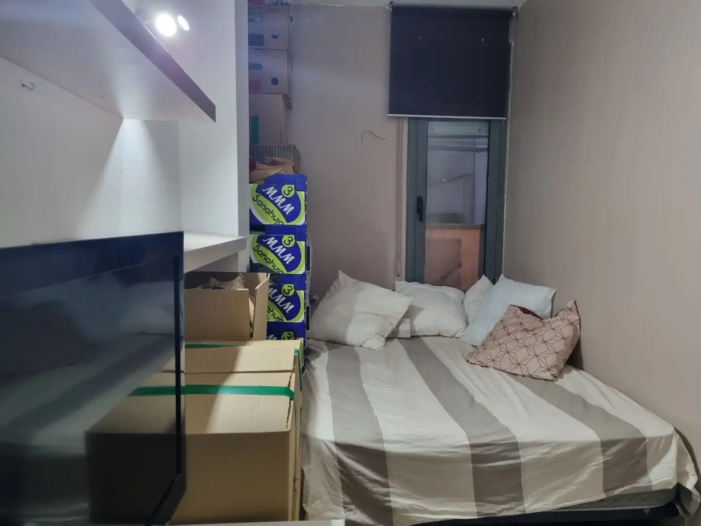Schlafzimmer von Wohnung zum Verkauf in Badalona mit Klimaanlage und Heizung