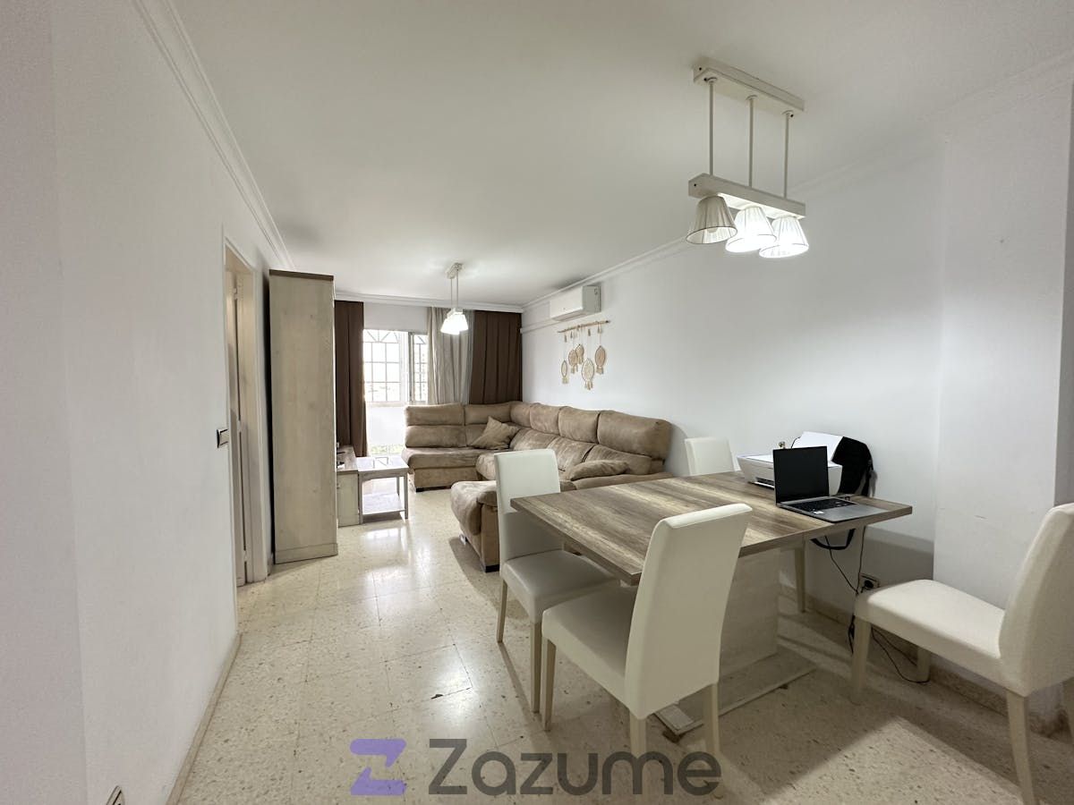 Sala d'estar de Pis de lloguer en Málaga Capital amb Aire condicionat, Terrassa i Moblat