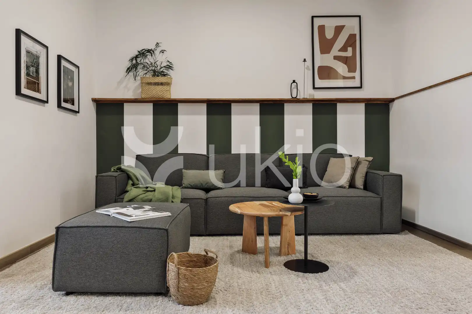 Living room of Apartments for rent in Barcelona  with Air Conditioner, Heating and Furnished