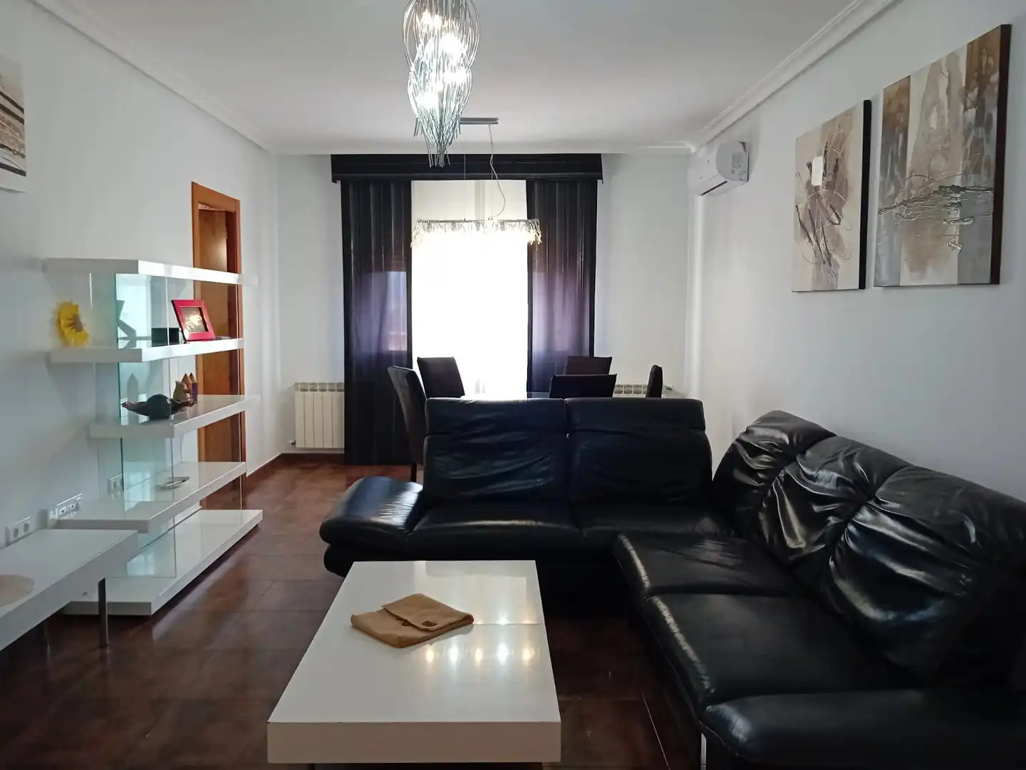 Living room of Flat for rent in Puertollano  with Air Conditioner, Heating and Parquet flooring