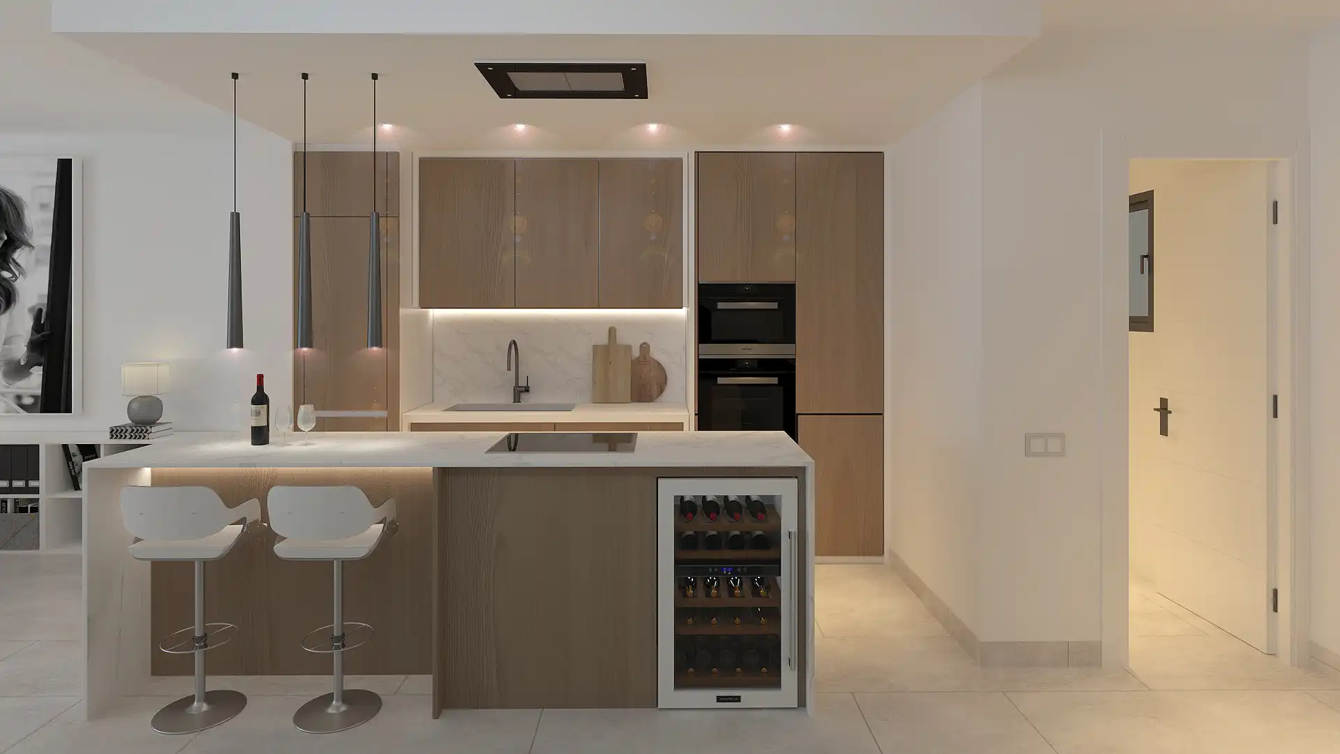 Cocina de Casa o chalet en venta en Nerja con Aire acondicionado, Calefacción y Jardín privado