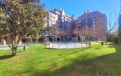 Exterior view of Flat for sale in  Madrid Capital  with Air Conditioner, Heating and Storage room