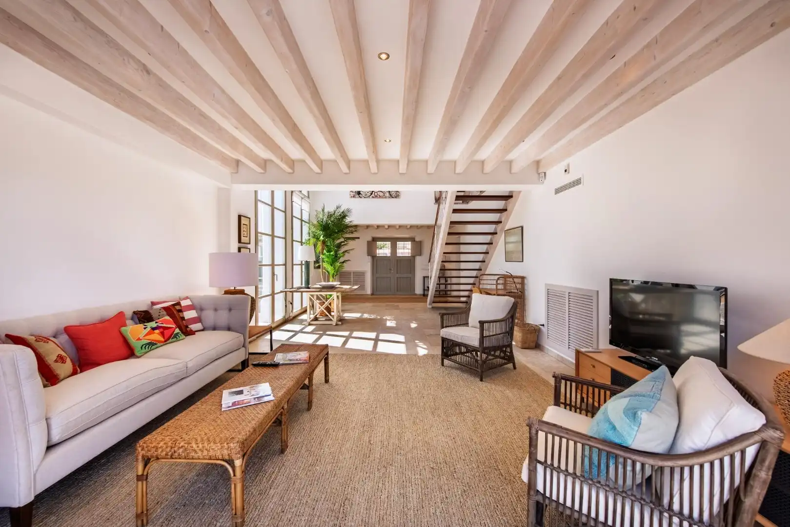 Sala de estar de Casa o chalet en venta en Alcúdia con Aire acondicionado, Calefacción y Jardín privado