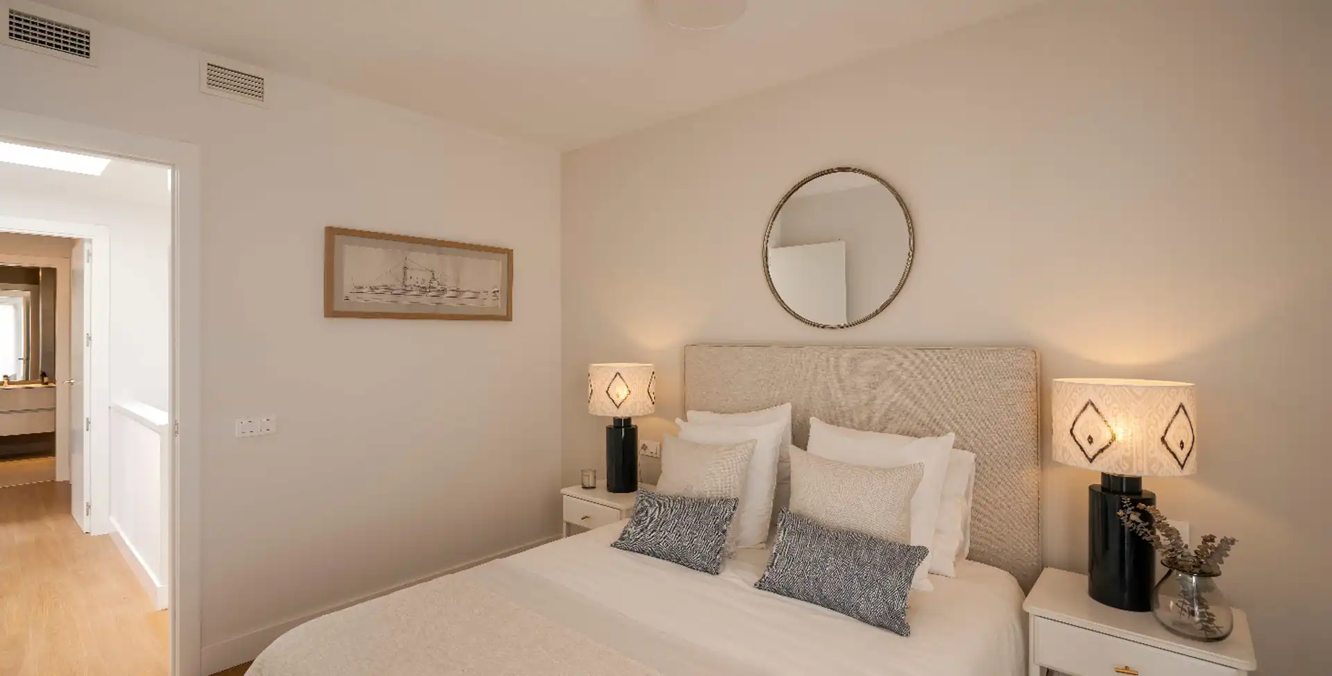 Schlafzimmer von Country house zum Verkauf in Llucmajor mit Klimaanlage, Heizung und Terrasse