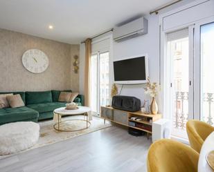 Sala d'estar de Apartament de lloguer en  Barcelona Capital amb Aire condicionat