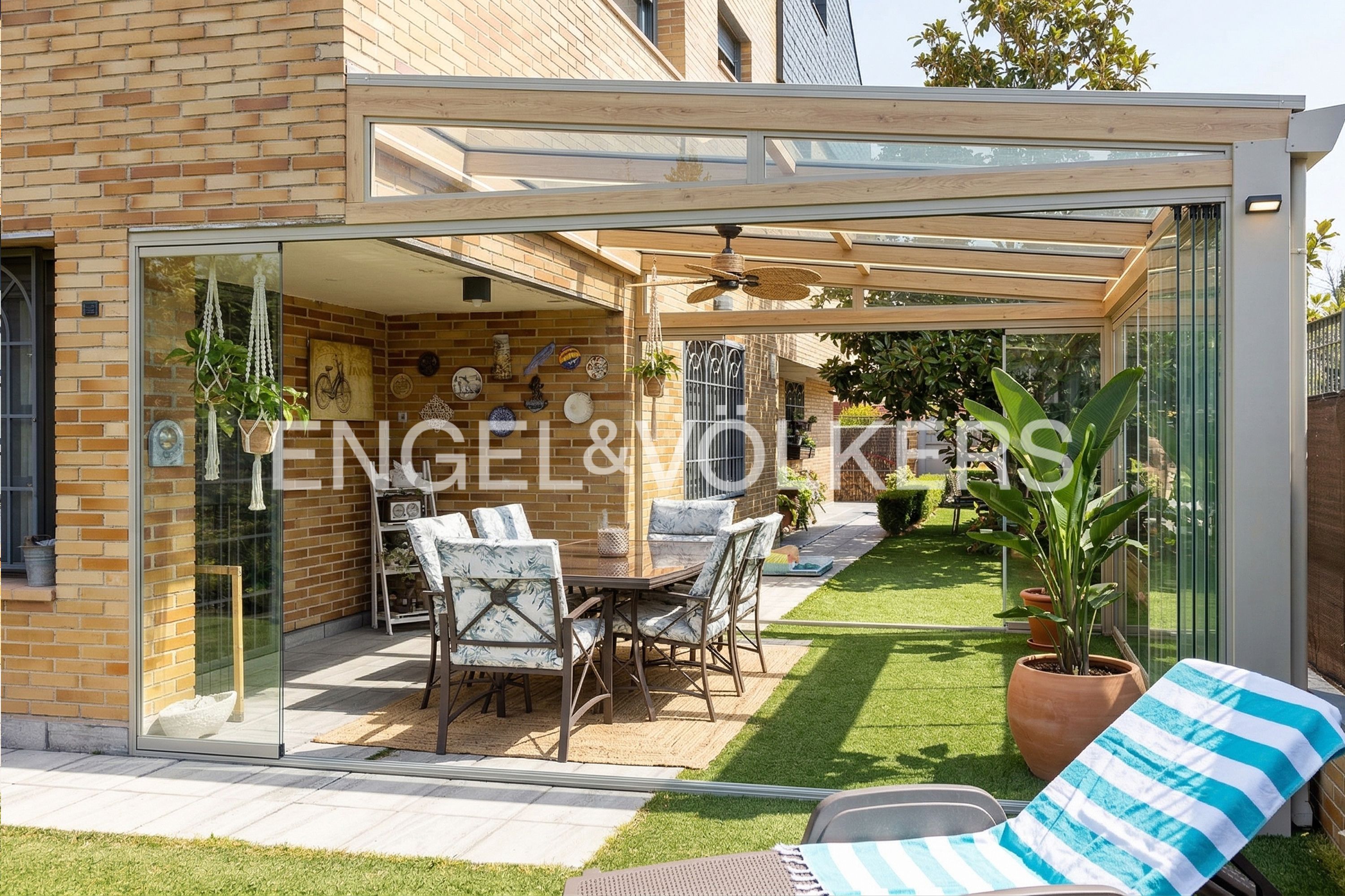 Terrassa de Casa o xalet en venda en Rivas-Vaciamadrid amb Aire condicionat, Calefacció i Jardí privat