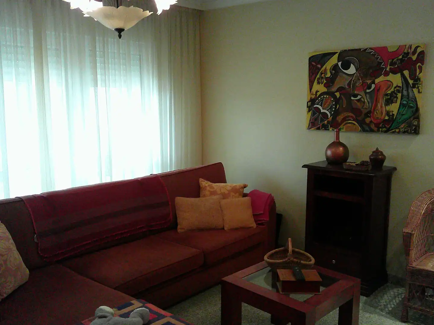 Sala d'estar de Casa o xalet en venda en Ribadumia amb Terrassa, Moblat i Balcó