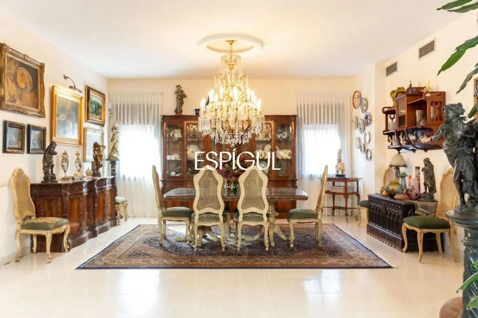 Comedor de Casa o chalet de alquiler en Sant Cugat del Vallès con Aire acondicionado, Calefacción y Jardín privado