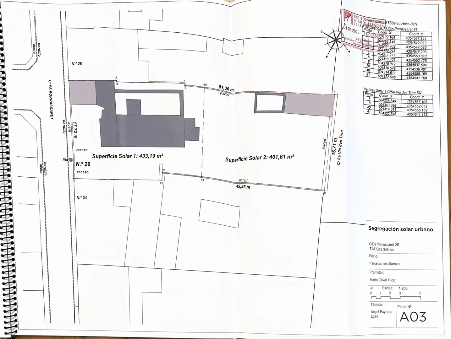 Wohnbaugrundstück zum Verkauf in Ses Salines Poble, imagen 2