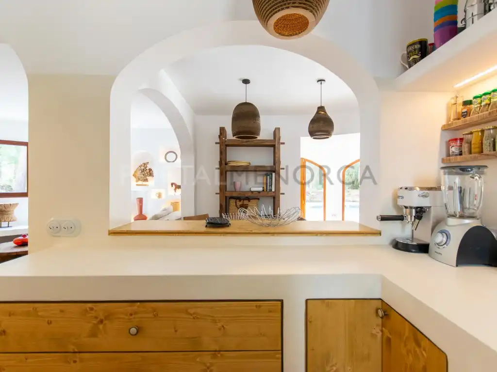 Cocina de Finca rústica en venta en Ferreries con Piscina