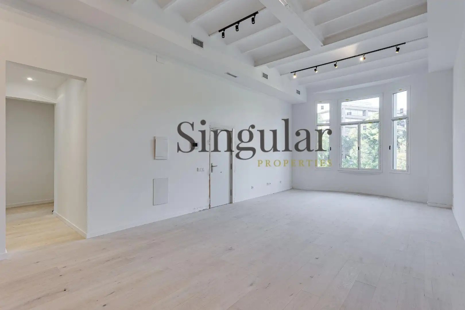 Sala de estar de Ático en venta en Barcelona con Aire acondicionado, Calefacción y Terraza