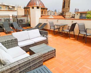 Terrace of Flat to rent in  Barcelona Capital  with Air Conditioner, Terrace and Furnished