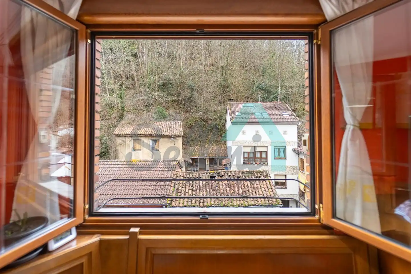 Terraza de Piso de alquiler en Mieres (Asturias) con Calefacción y Amueblado