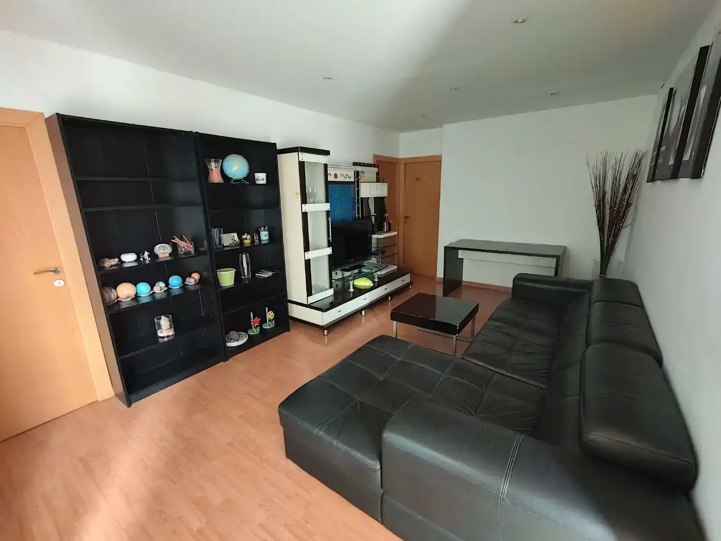Sala d'estar de Pis de lloguer en Santa Coloma de Gramenet amb Aire condicionat, Parquet i Traster