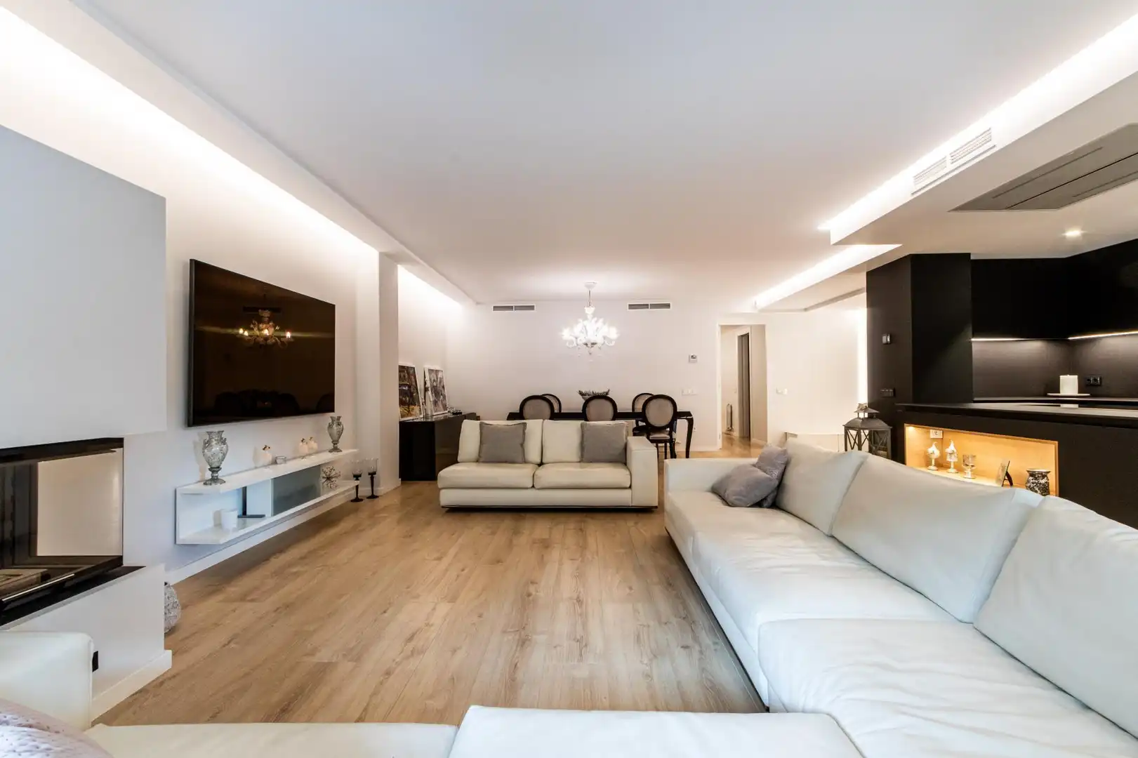 Sala de estar de Piso en venta en Manresa con Calefacción, Parquet y Terraza