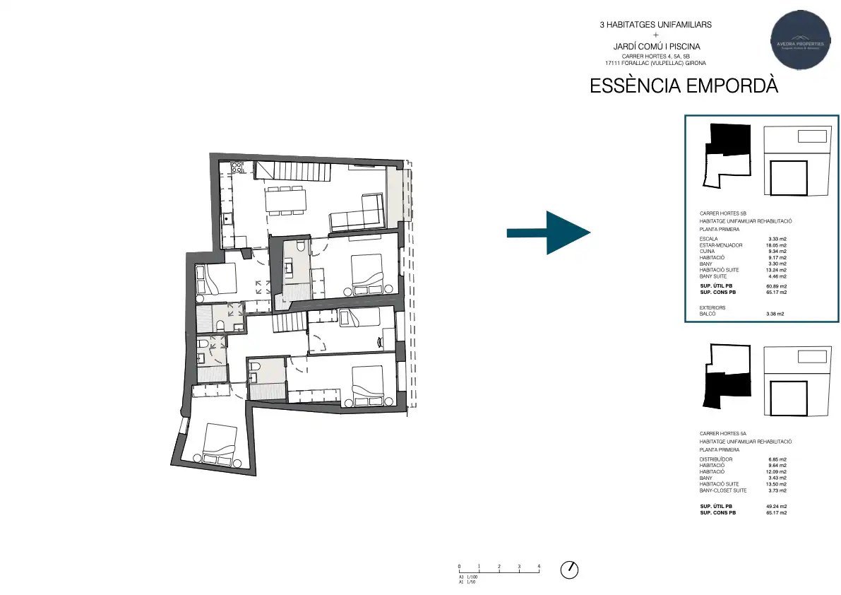Casa adosada en venta en Forallac con Aire acondicionado, Calefacción y Parquet