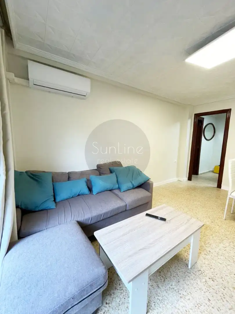 Wohnzimmer von Wohnung zum Verkauf in Valencia mit Klimaanlage, Möbliert und Balkon