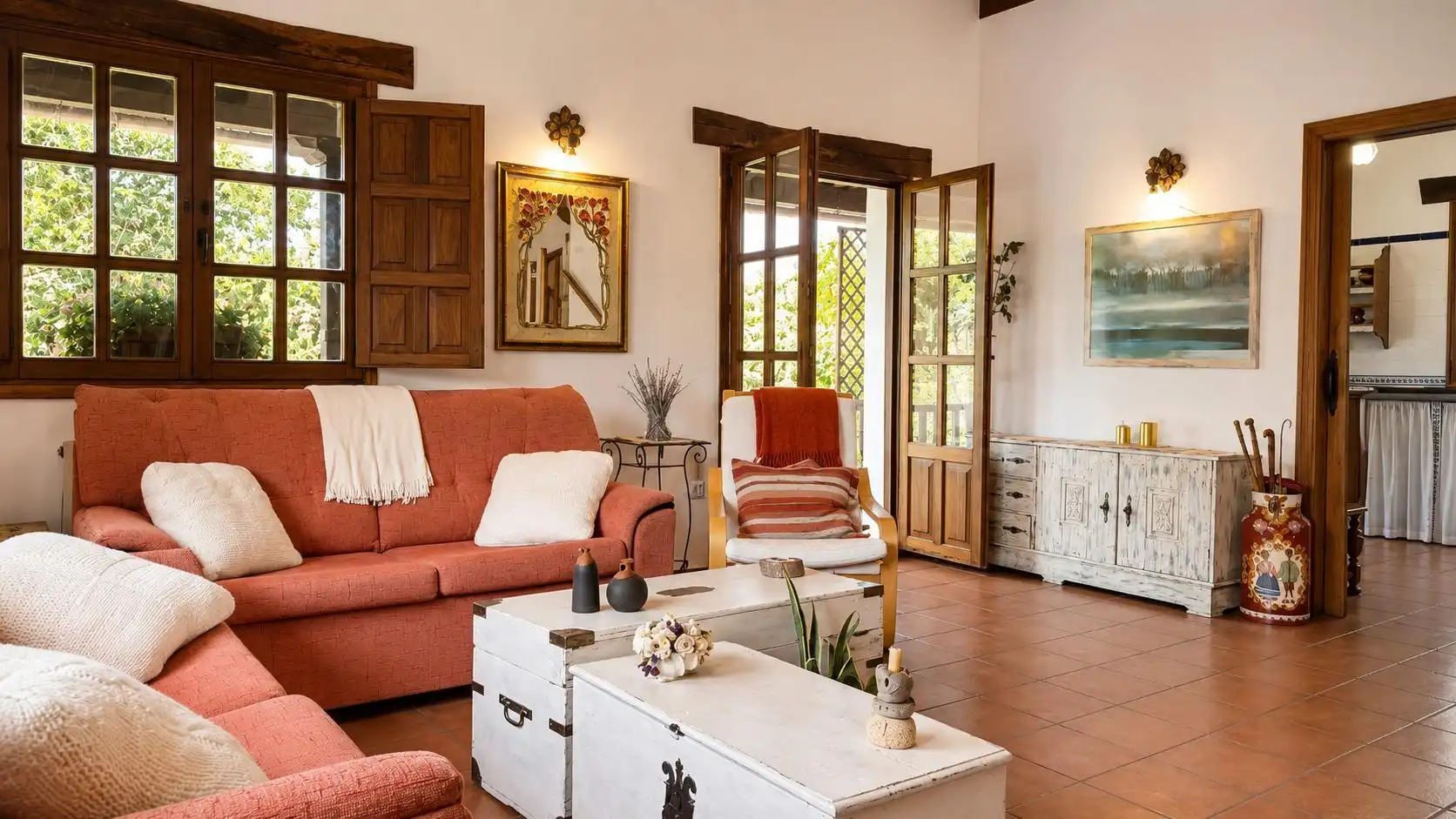 Sala de estar de Casa o chalet en venta en Ruiloba con Calefacción, Jardín privado y Terraza