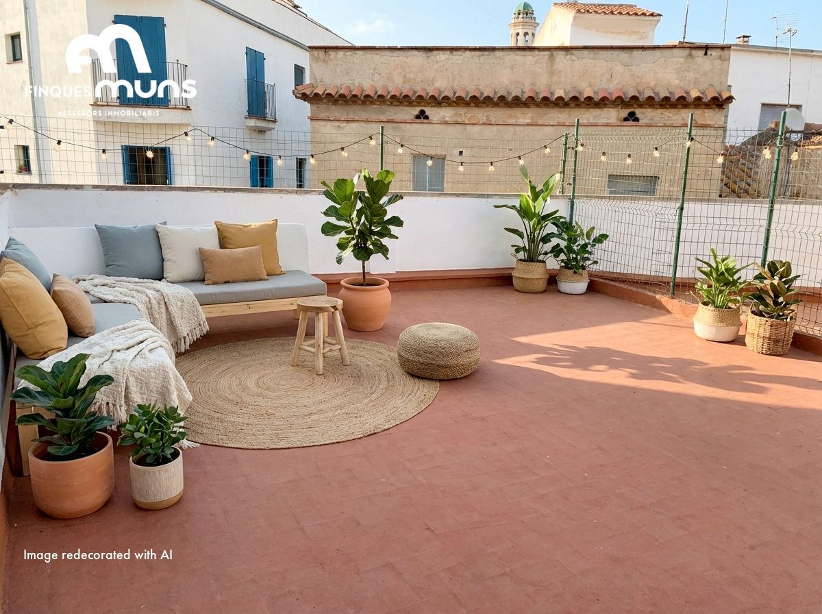 Terraza de Casa adosada en venta en Llançà con Aire acondicionado, Calefacción y Parquet