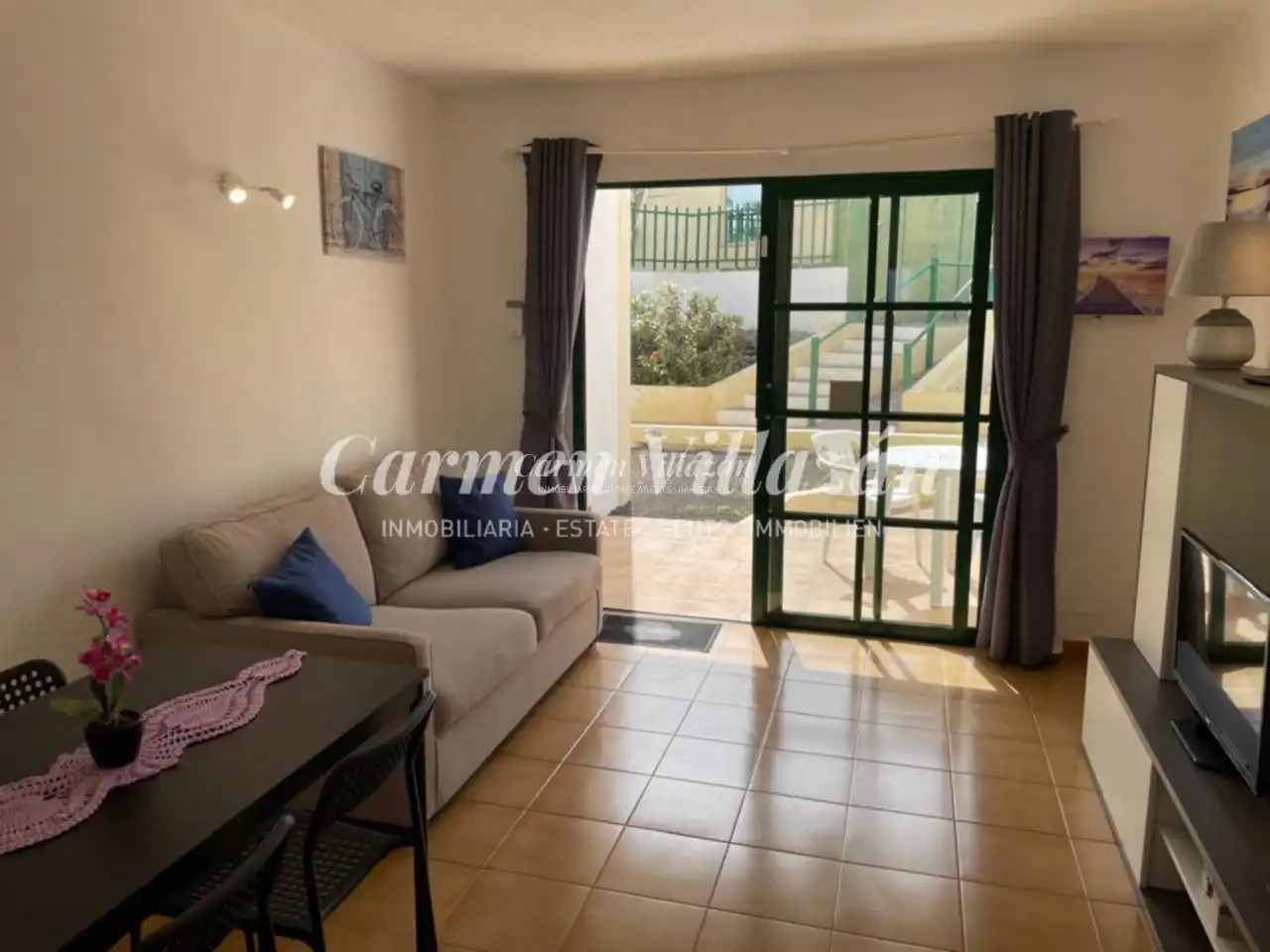 Sala d'estar de Apartament en venda en Antigua amb Terrassa, Moblat i Piscina comunitària