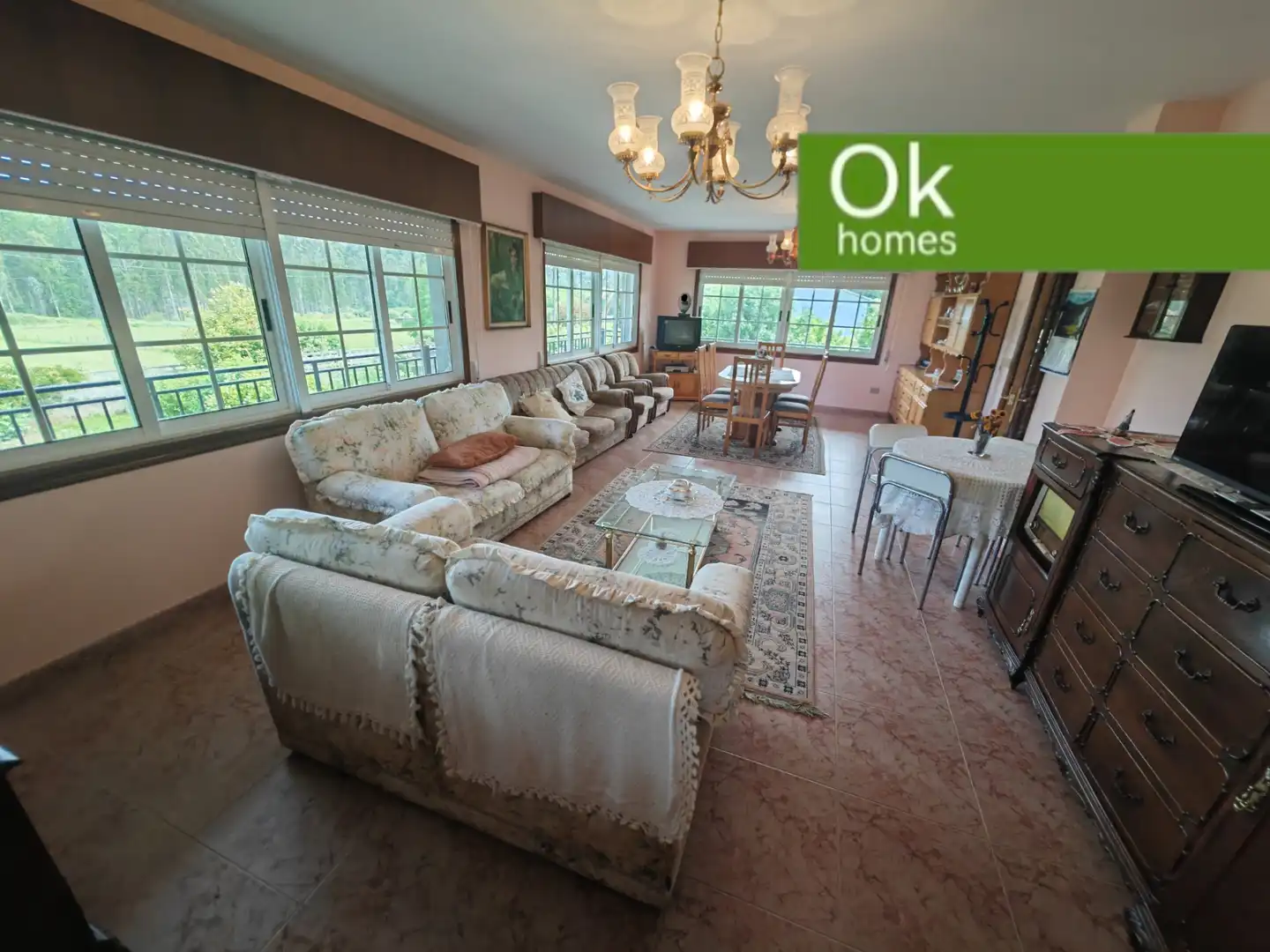 Living room of Houses for sale in Coirós  with Heating, Private garden and Terrace