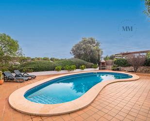 Swimming pool of House or chalet for sale in Sant Lluís  with Air Conditioner, Private garden and Terrace