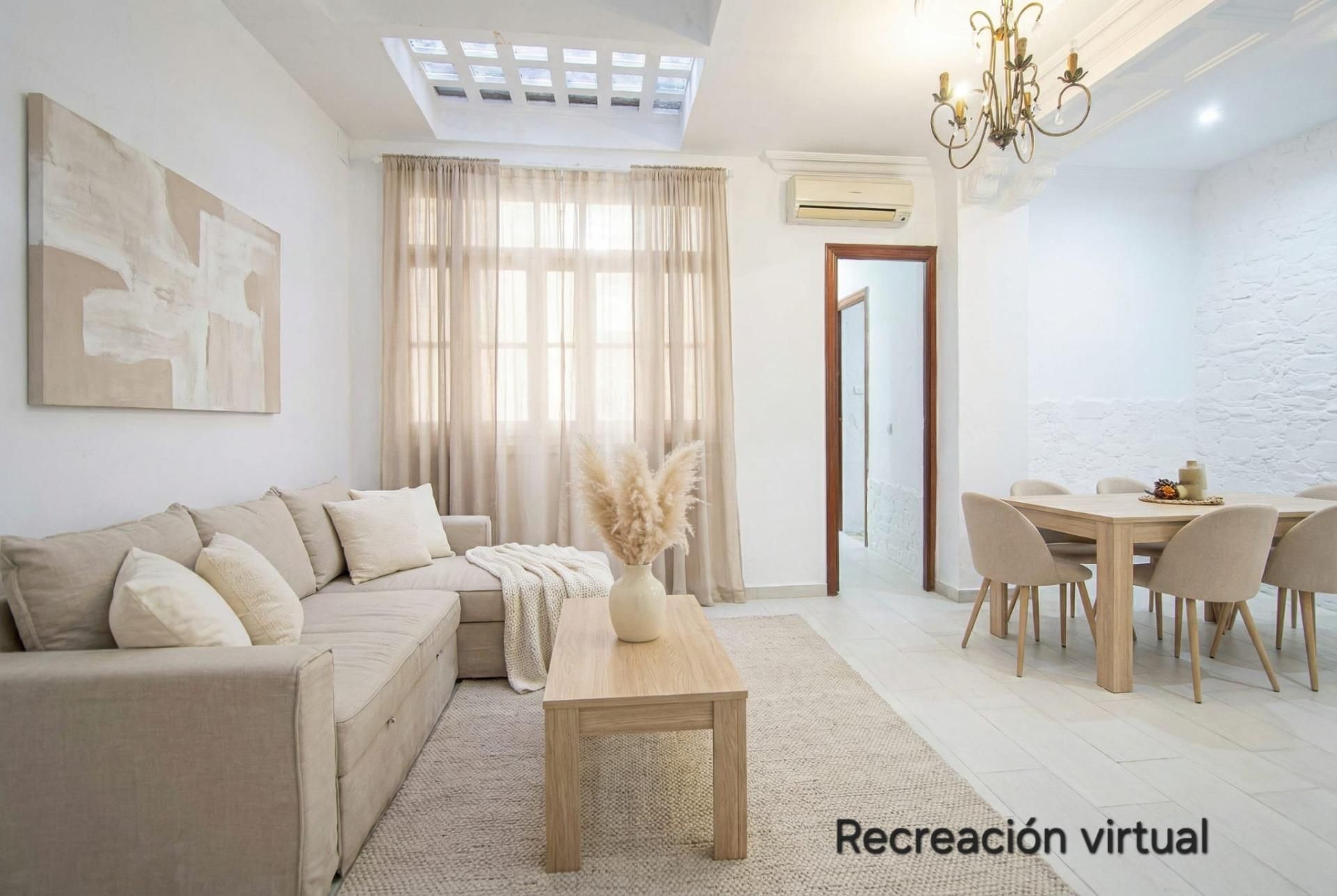 Sala de estar de Planta baja en venta en  Sevilla Capital con Aire acondicionado y Balcón