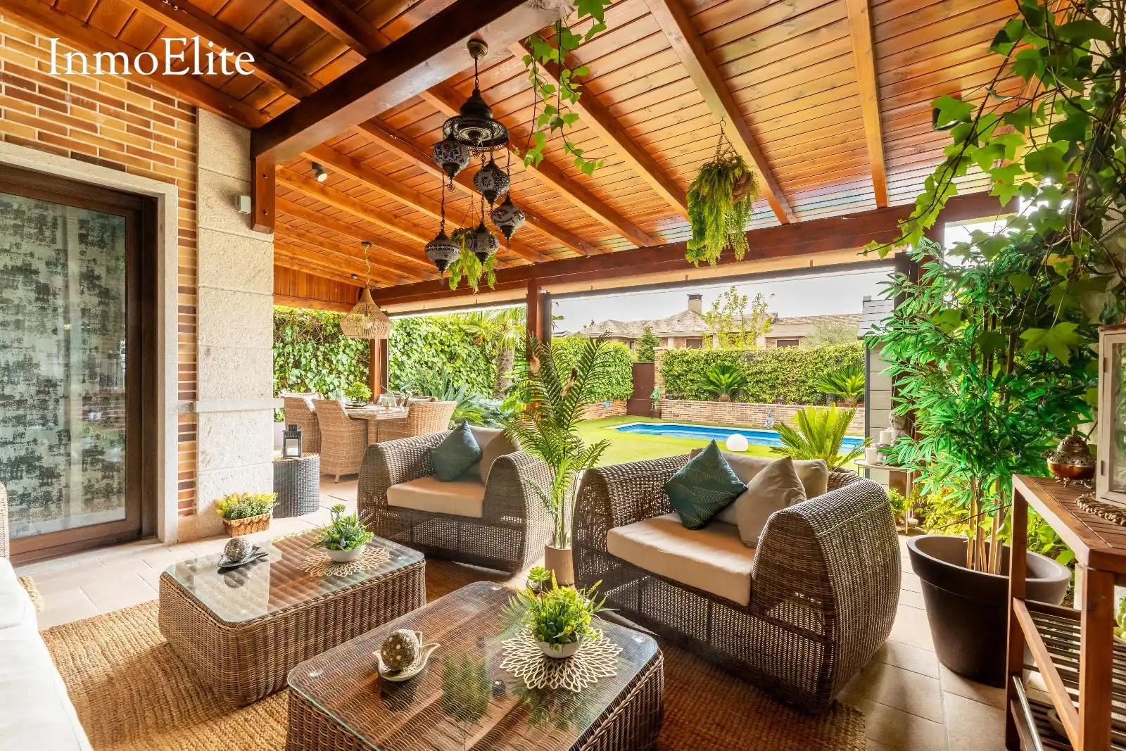 Terrace of Detached homes for sale in Majadahonda  with Air Conditioner, Heating and Private garden