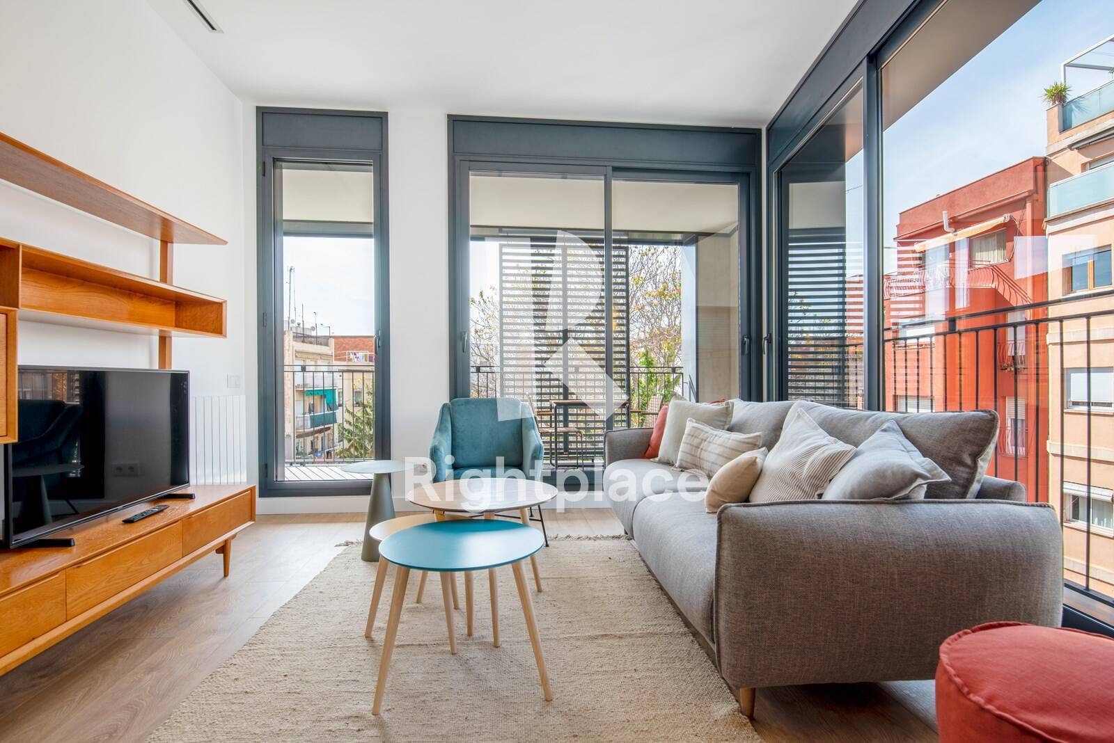 Vista exterior de Apartamento de alquiler en  Barcelona Capital con Aire acondicionado, Calefacción y Terraza