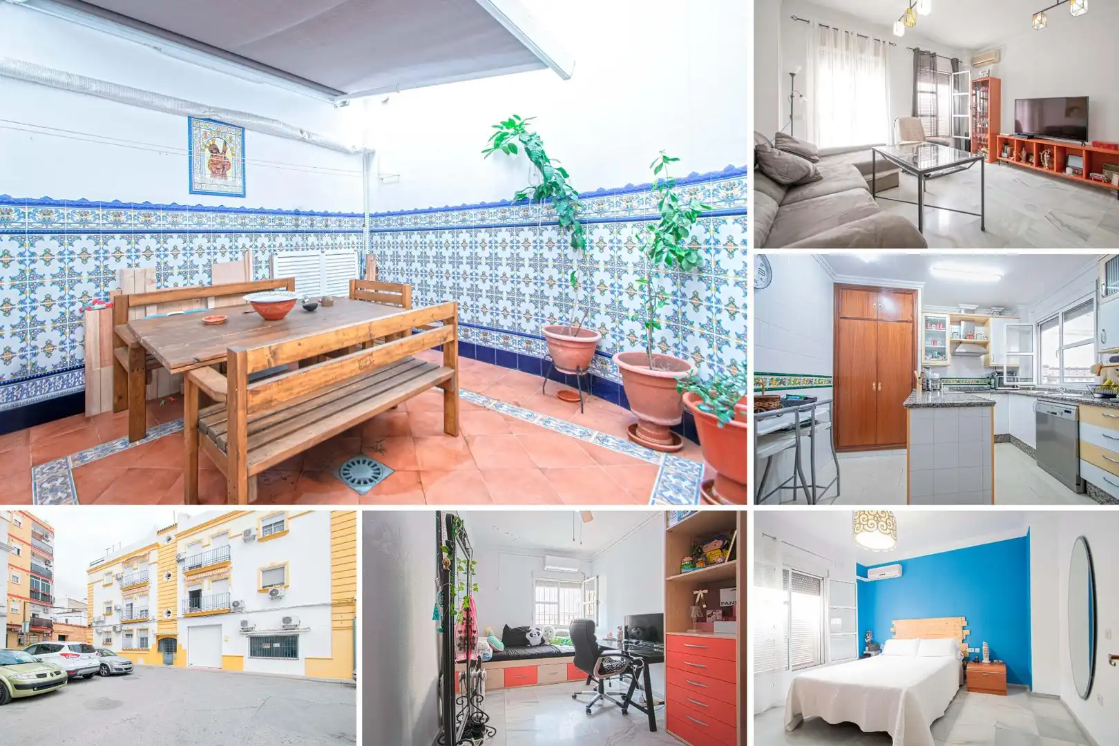 Vista exterior de Planta baja en venta en Gelves con Aire acondicionado